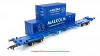 R60133 Hornby KFA Container Wagon Malcolm Rail with 1 x 20ft & 1 x 40ft Container - Era 11